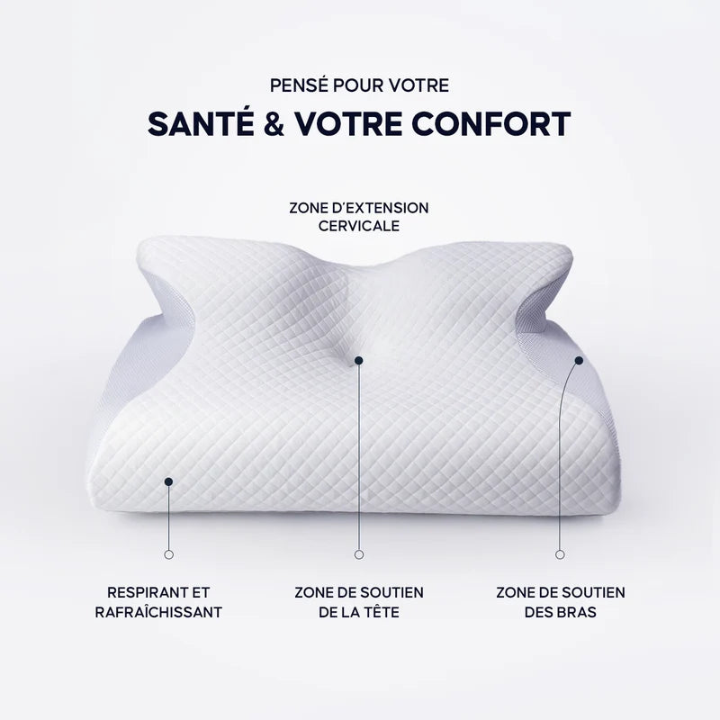 OrthoLuxe™ - Coussin d’Alignement Cervical